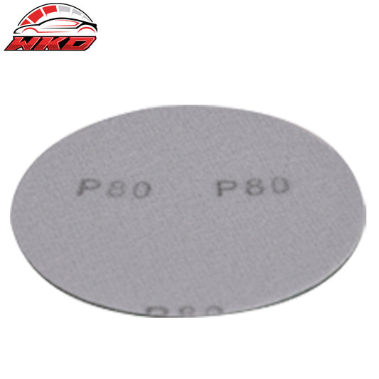 Wholesale 50PCS Wet Dry 5 Inch No Hole Sand Paper Disc 80 Grit Car Auto Repair Sandpaper