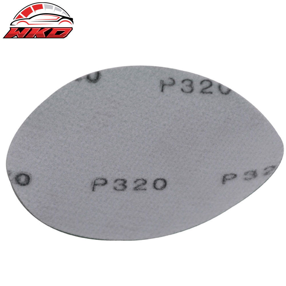 50PCS Wet Dry 5 Inch No Hole Sand Paper Disc 320 Grit Auto Car Repair Sandpaper