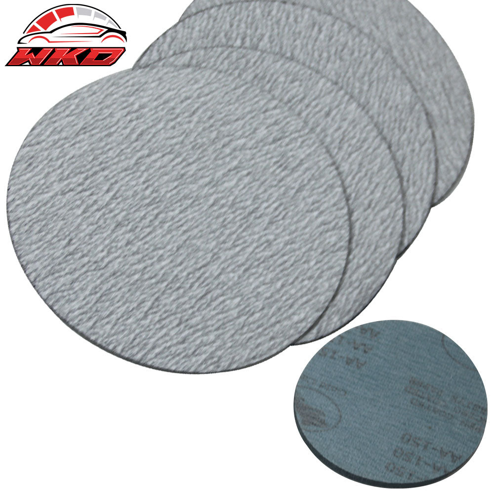Wholesale 50PC 5Inch 127mm 150 Grit Auto Sanding Disc No Hole Sandpaper Sheets Sand Paper