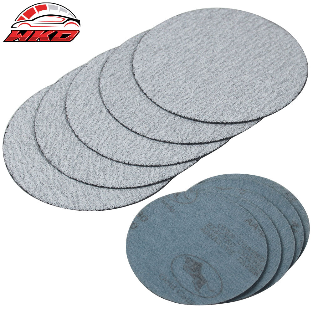 50PC 5Inch 127mm 100 Grit Auto Sanding Disc No Hole Sandpaper Sheets Sand Paper