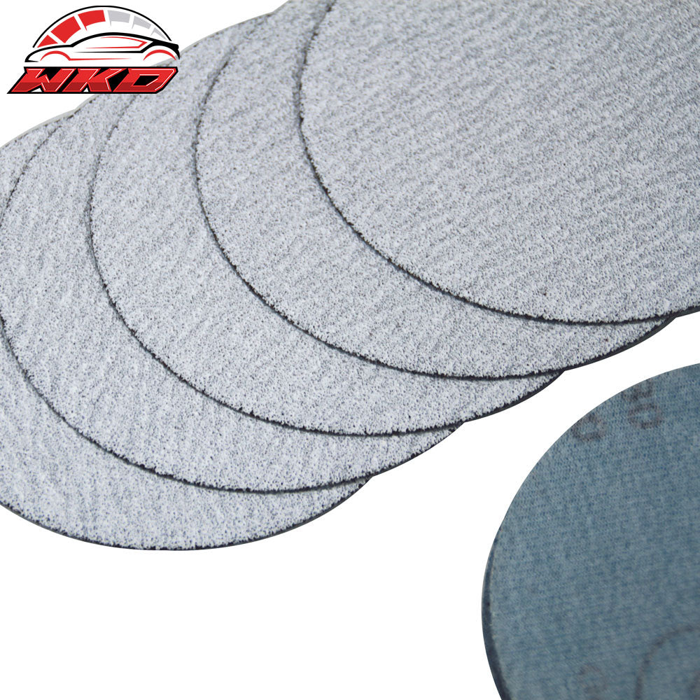 50PC 5Inch 127mm 100 Grit Auto Sanding Disc No Hole Sandpaper Sheets Sand Paper