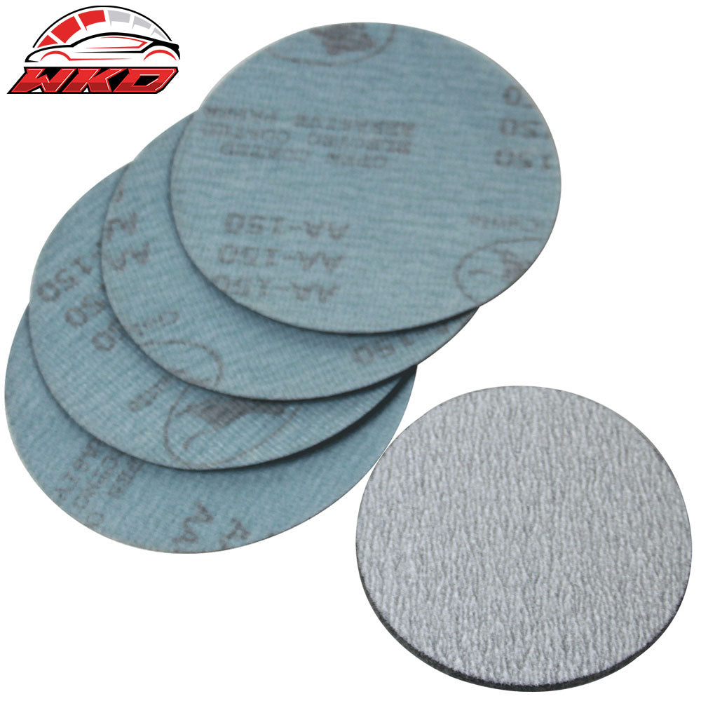100PC 5Inch 127mm 150 Grit Auto Sanding Disc No Hole Sandpaper Sheets Sand Paper