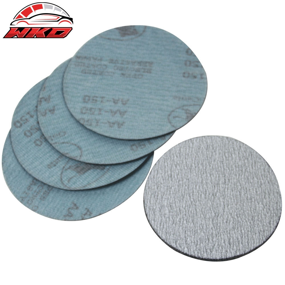 Wholesale 100PC 5Inch 127mm 100 Grit Auto Sanding Disc No Hole Sandpaper Sheets Sand Paper