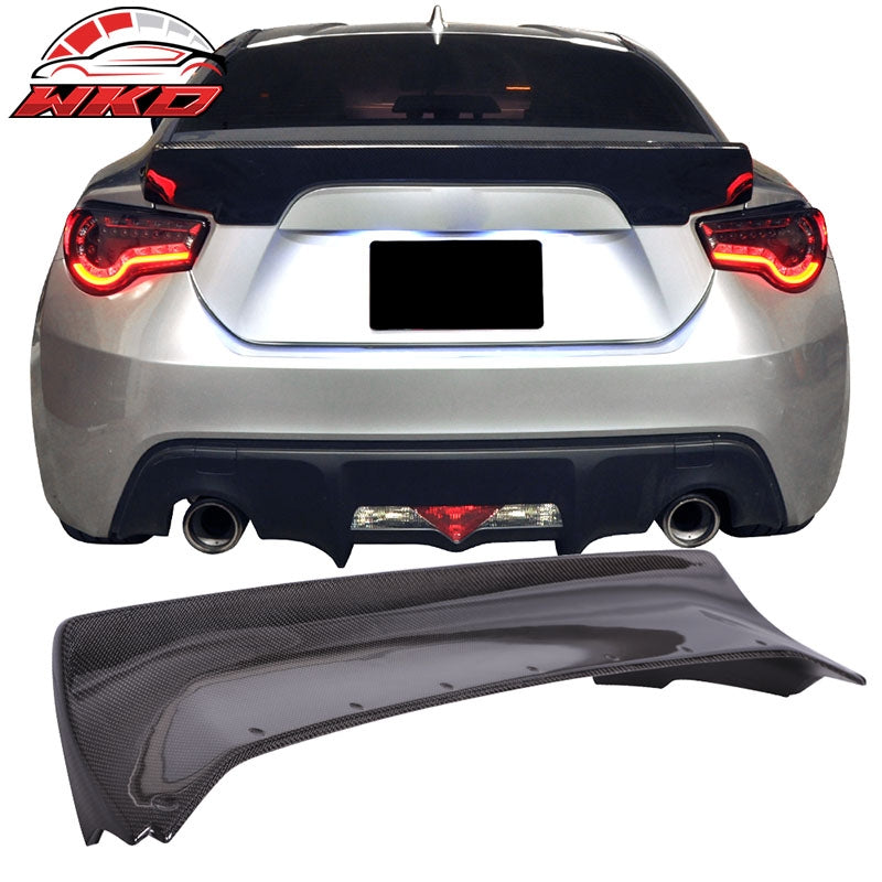 Fits 13-20 Scion FRS/BRZ/Toyota 86 V3 Style Trunk Spoiler - Matte Carbon Fiber
