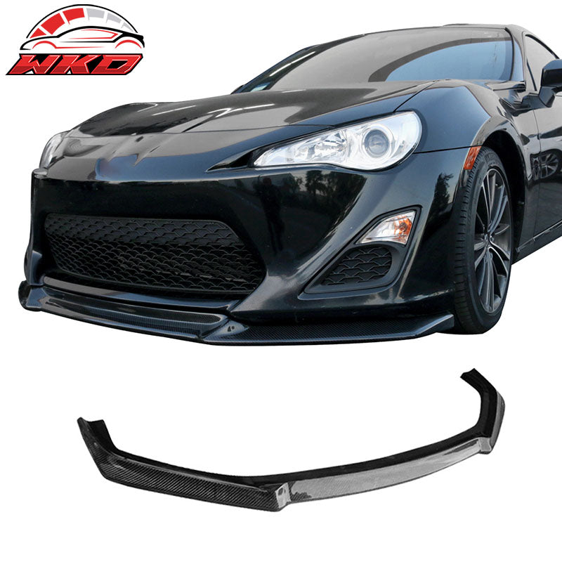 Fits 13-16 Scion FRS CS Style Front Bumper Lip Spoiler Matte Carbon Fiber