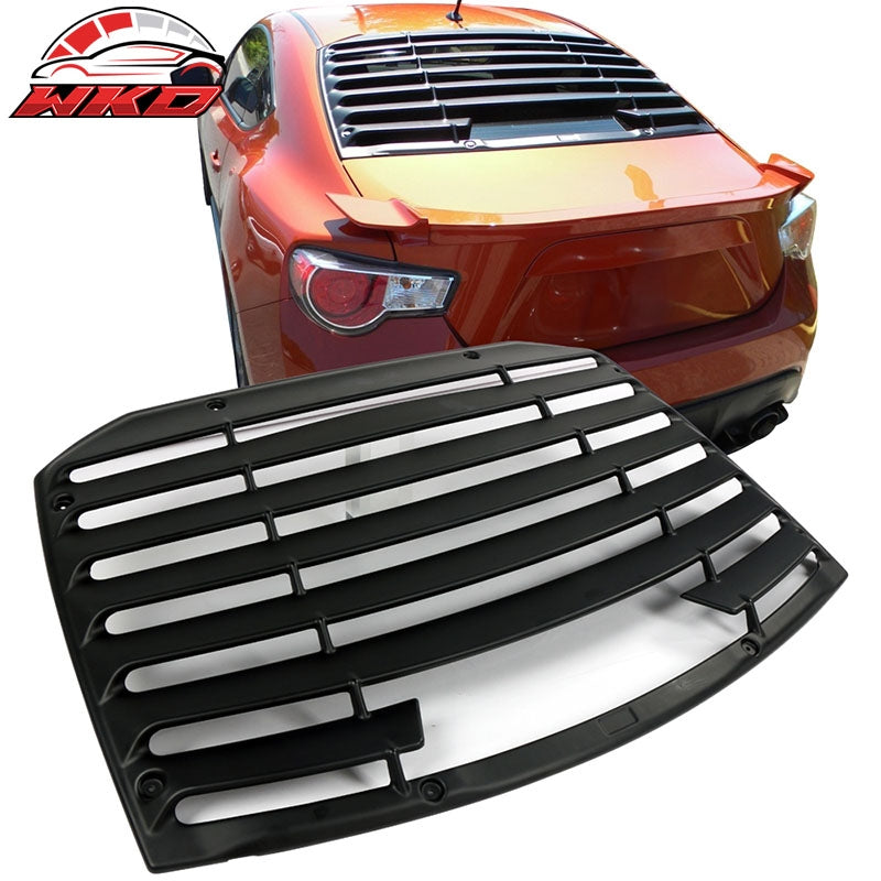 Wholesale 13-20 Scion FRS/Subaru BRZ/Toyota 86 T Style Rear Window Louver Matte Black - Wikond Auto