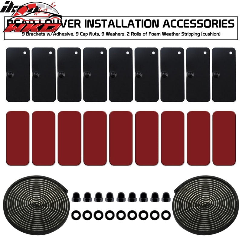 Fits 13-20 Scion FRS/Subaru BRZ/Toyota 86 Rear Window Louver Rain Sun Wind Guard