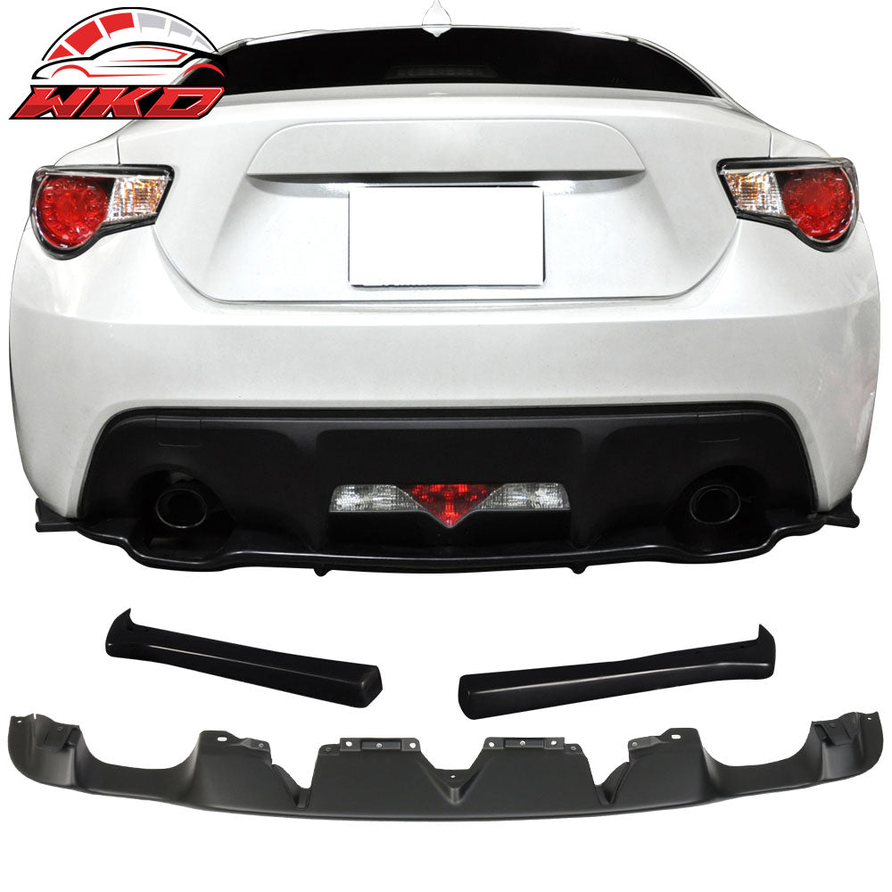 Fit 13-20 Scion FRS/BRZ/Toyota 86 OE Rear Bumper Diffuser + CS Rear Bumper Apron