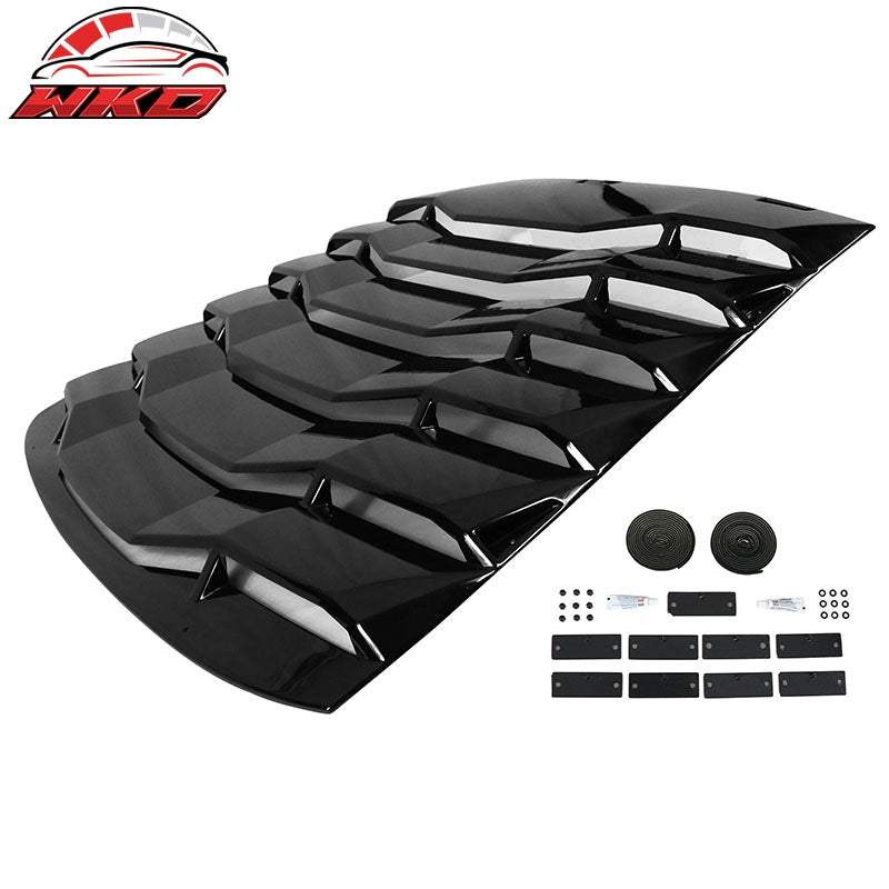Fits 11-16 Scion TC ABS Window Windshield Louver - Gloss Black