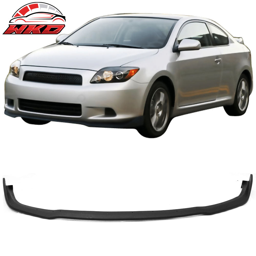Fits 05-10 Scion tC CS Style PU Front Bumper Lip Chin Spoiler Add On Body Kit