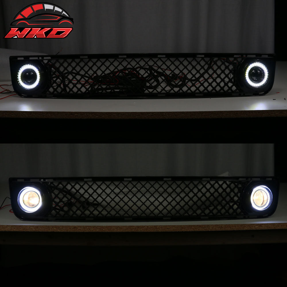 Fits 08-10 Scion xB Front Bumper Lower Grille Grille W/2PCS Fog Lights + Wiring