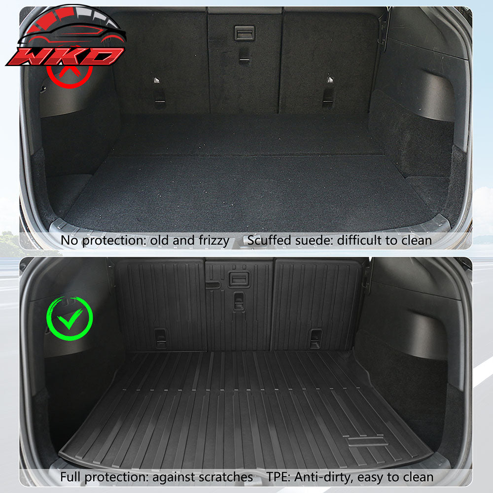 Fits 20-24 Tesla Model Y All Weather Back Seat Cover Protector Cargo Liner TPE