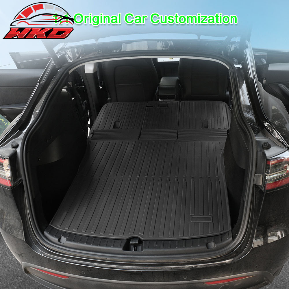 Fits 20-24 Tesla Model Y All Weather Back Seat Cover Protector Cargo Liner TPE