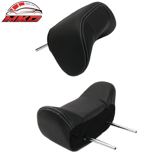 Wholesale Pair Seat Headrest Neck Cushion BK CFL PU Rod Dia 10mm Space 150mm For Mazda 3/6 - Wikond Auto
