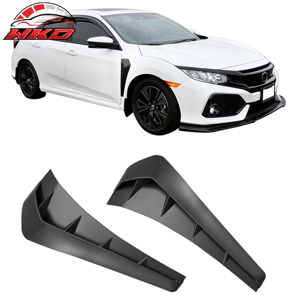 Fits 16-21 Honda Civic 10th Gen TR Style Unpainted PP Side Fender Air Vents