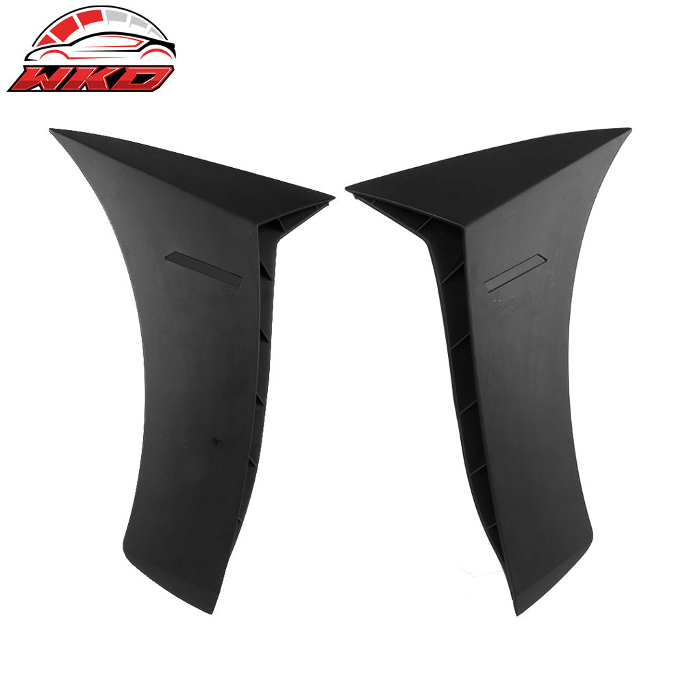 Fits 15-18 Benz W205 C-Class Sedan 2PCS Side Fender Air Vents ABS Matte Black