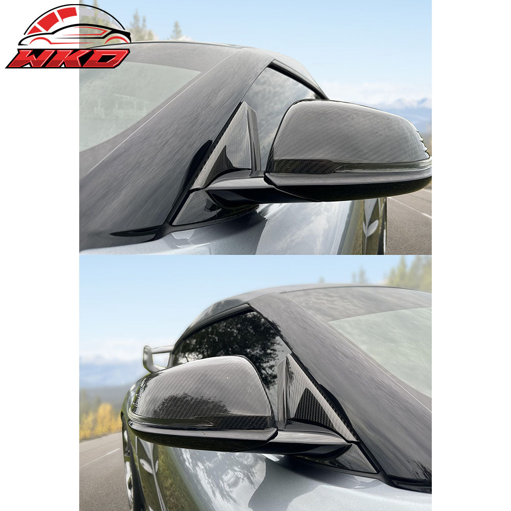 Dry Carbon Fiber Fits 20-25 Toyota GR Supra A90 A91 MK5 Side Mirror Covers Gloss