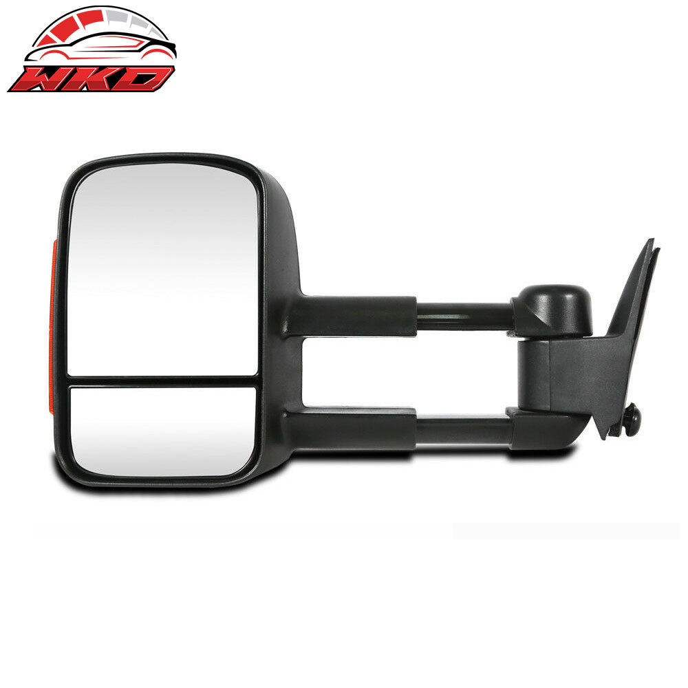 Fits 03-07 Chevy Silverado GMC Sierra 1500 Power Heated Tow Mirror W/ LED Signal