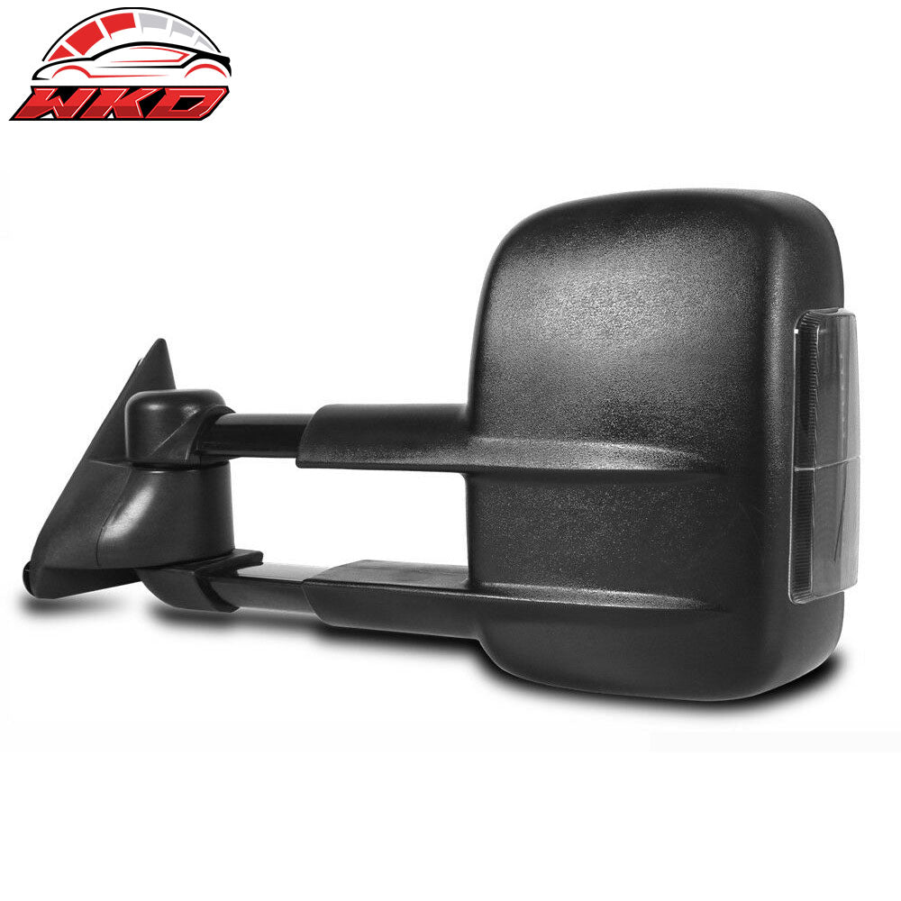 Fits 03-07 Chevy Silverado GMC Sierra 1500 Power Heated Tow Mirror W/ LED Signal