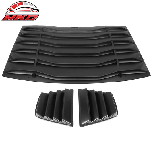 11-23 Dodge Charger V1 Style Side Quarter Matte Black + Rear Window Louver | Wholesale