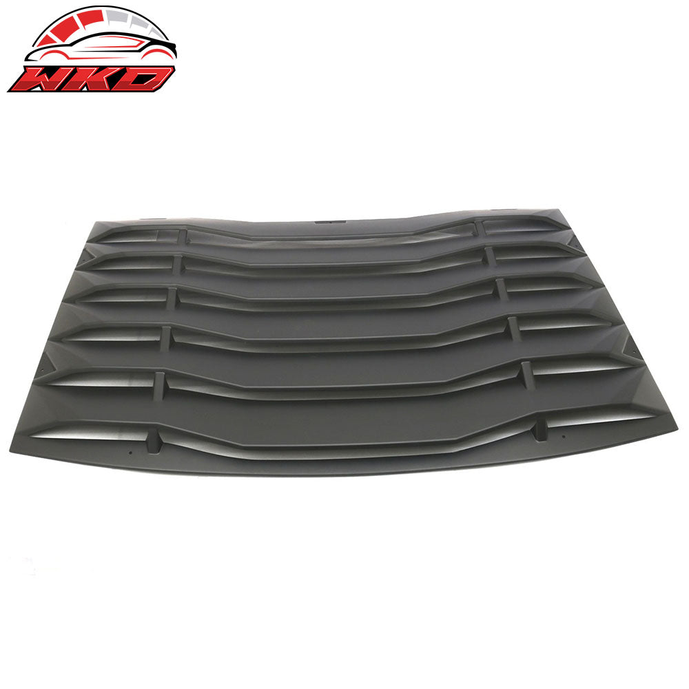 Fits 11-23 Dodge Charger V1 Style Side Quarter Matte Black + Rear Window Louver