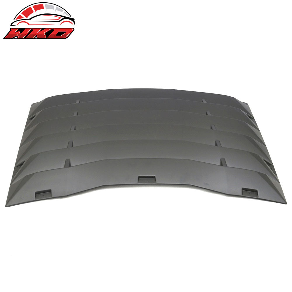 Fits 11-23 Dodge Charger V1 Style Side Quarter Matte Black + Rear Window Louver
