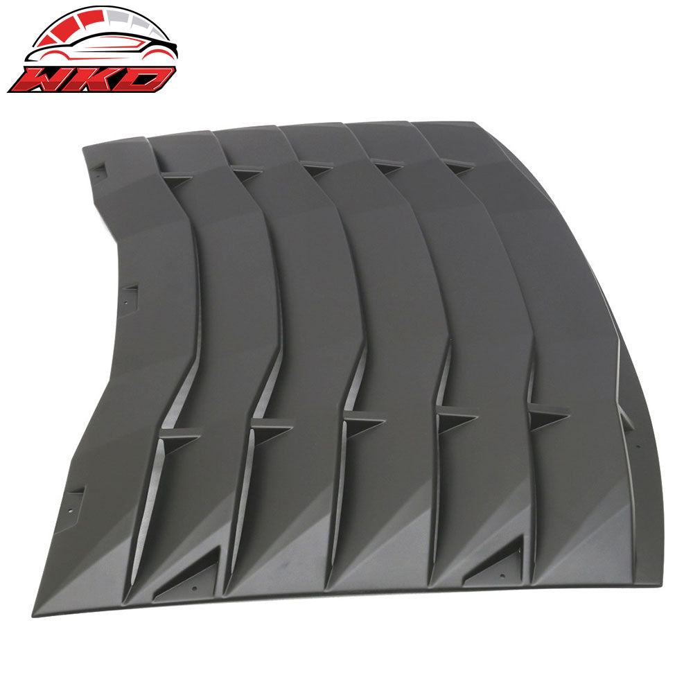 Fits 11-23 Dodge Charger V1 Style Side Quarter Matte Black + Rear Window Louver