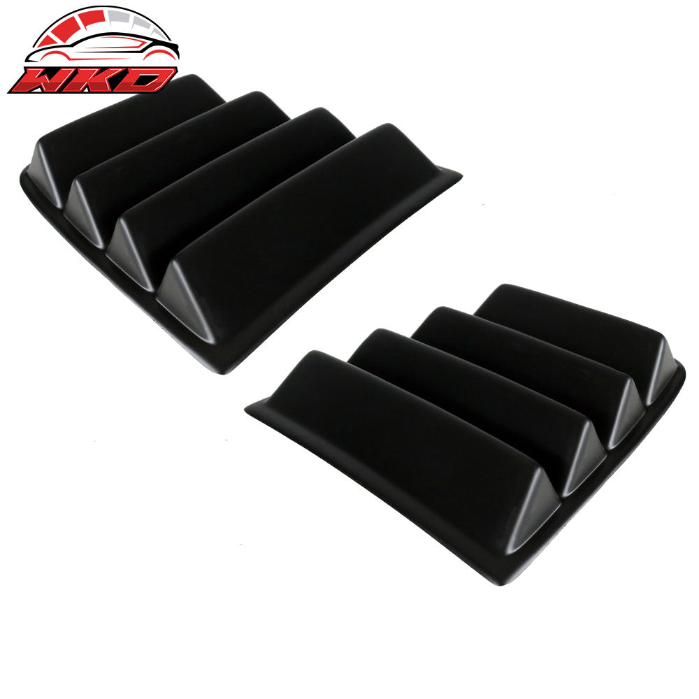 Fits 11-23 Dodge Charger V1 Style Side Quarter Matte Black + Rear Window Louver