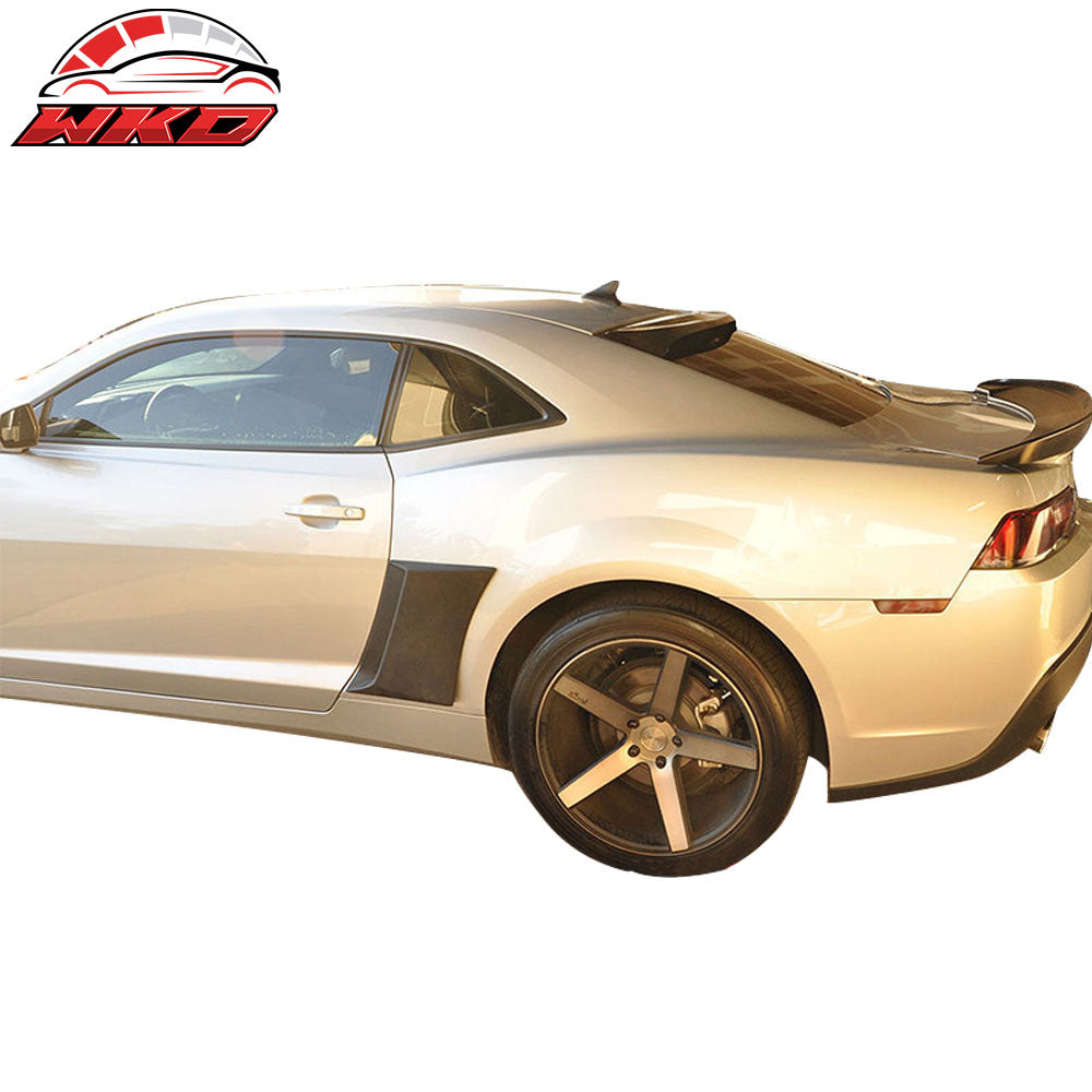 Fits 10-15 Chevy Camaro Xenon Style Side Rear Fender Vent Scoop Unpainted PU 2PC