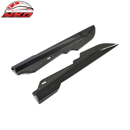 For 20-26 Chevy Corvette C8 IKON Style Carbon Fiber Winglet Side Skirt Extension | Wholesale