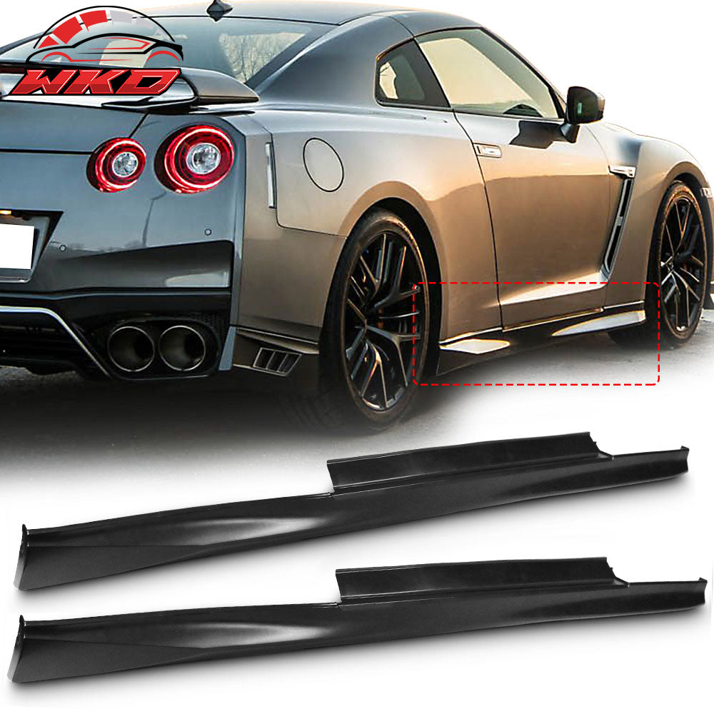 Fits 09-24 Nissan R35 GTR Upgrade 09-16 to 17+ Side Skirt Extension Rocker Panel