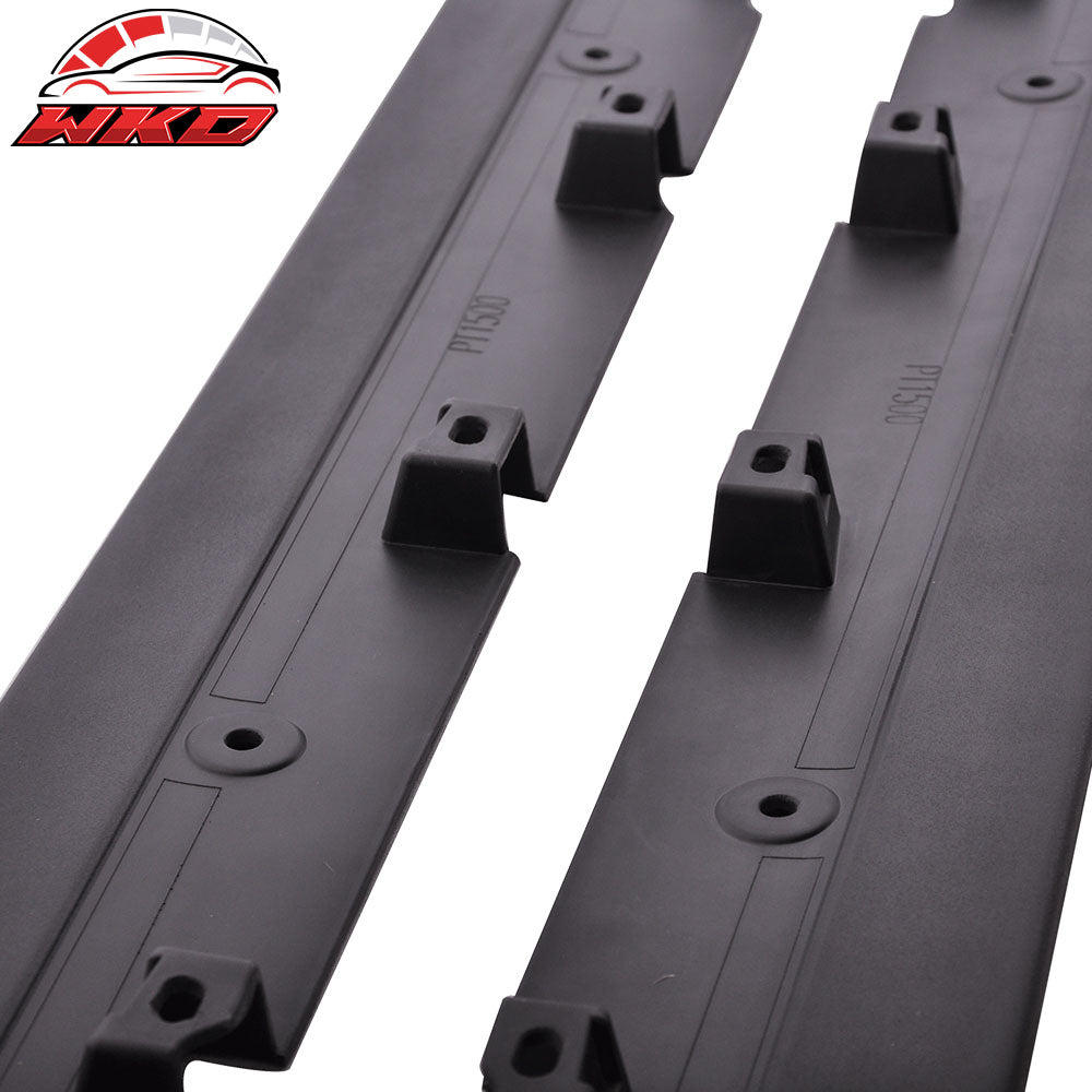 Fits 10-14 Ford Mustang V6 V8 GT Bottom Line Side Skirt Splitter PP Rocker Panel