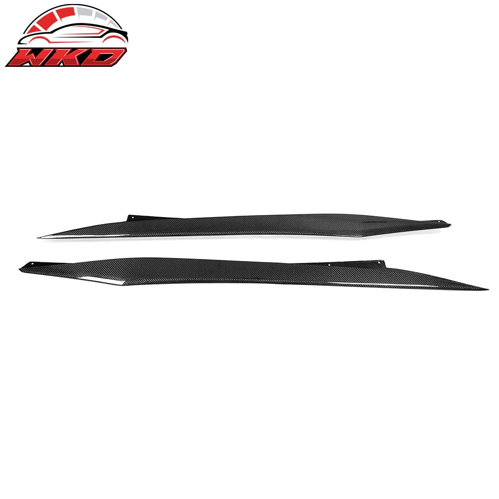 20-25 Chevy Corvette C8 Stingray/Z51 Side Skirts Carbon Fiber Rocker Panel | Wholesale - Wikond Auto