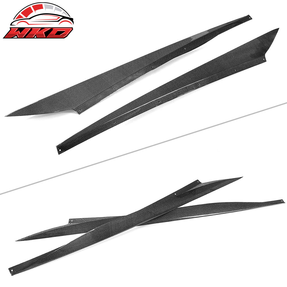 Fits 20-25 Chevrolet Corvette C8 Z51 Side Skirts Carbon Fiber CF