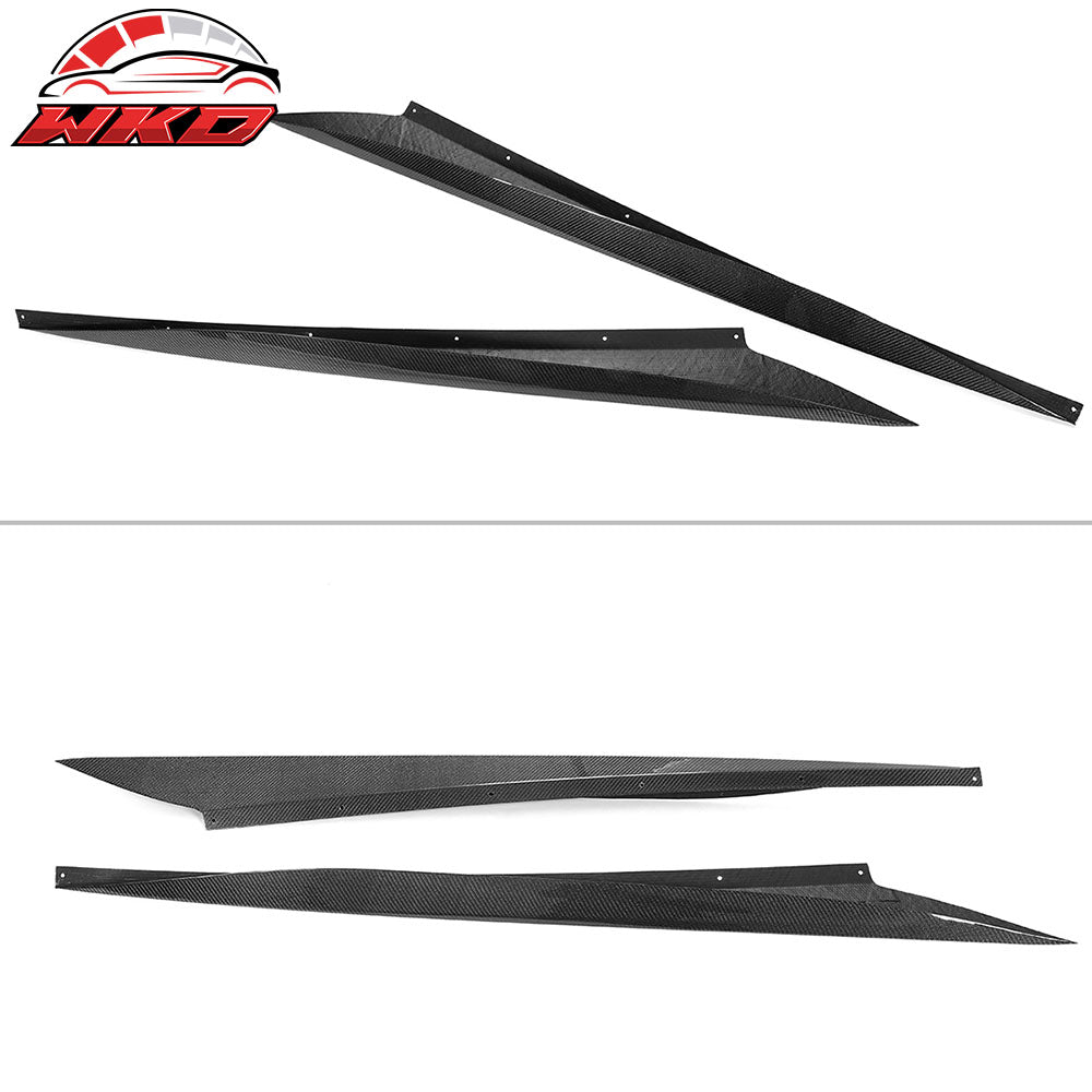 Fits 20-25 Chevrolet Corvette C8 Z51 Side Skirts Carbon Fiber CF