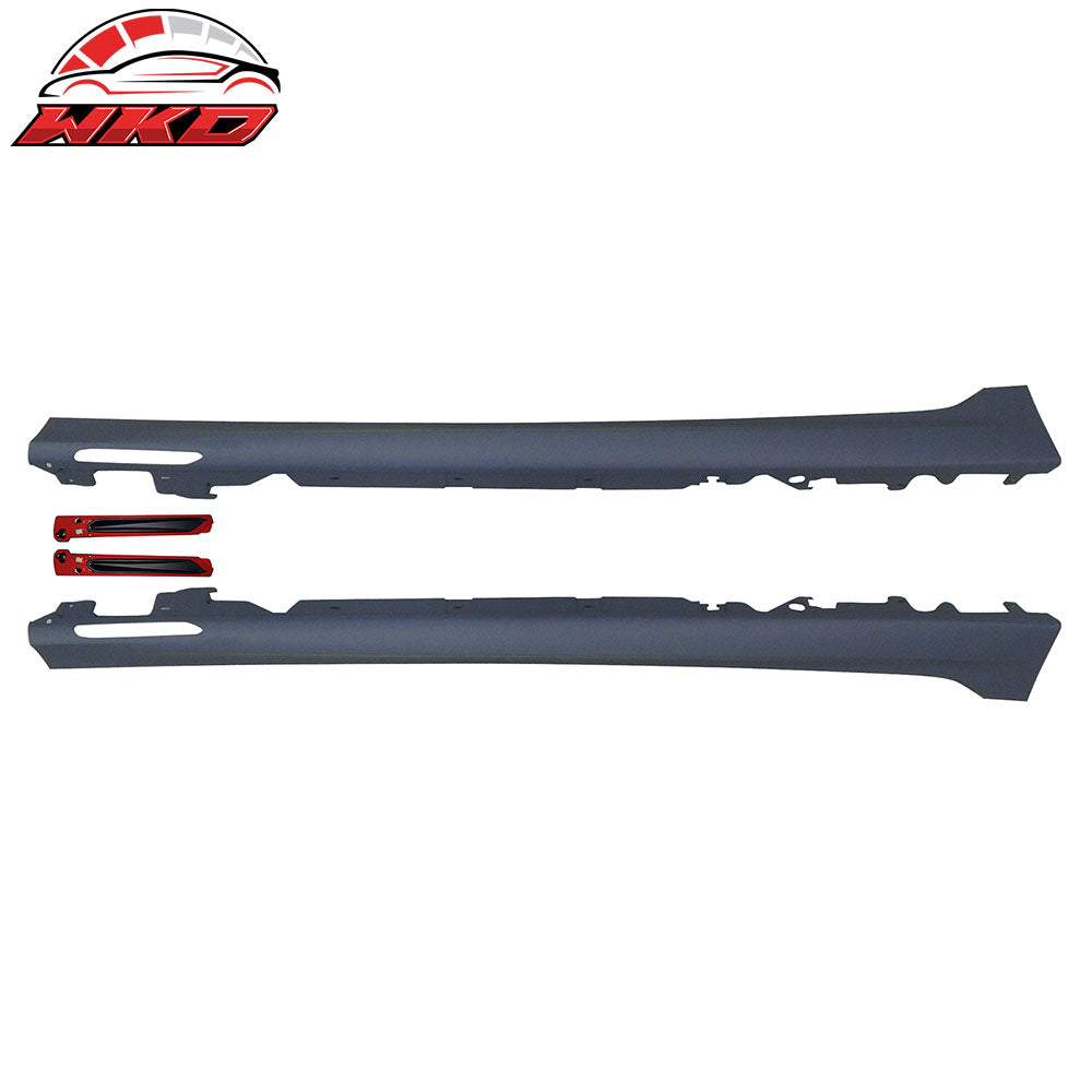 Fit 19-26 BMW 3 Series G20 Sedan M-Tech Side Skirts Diffuser Lip w/Ambient Light | Wholesale