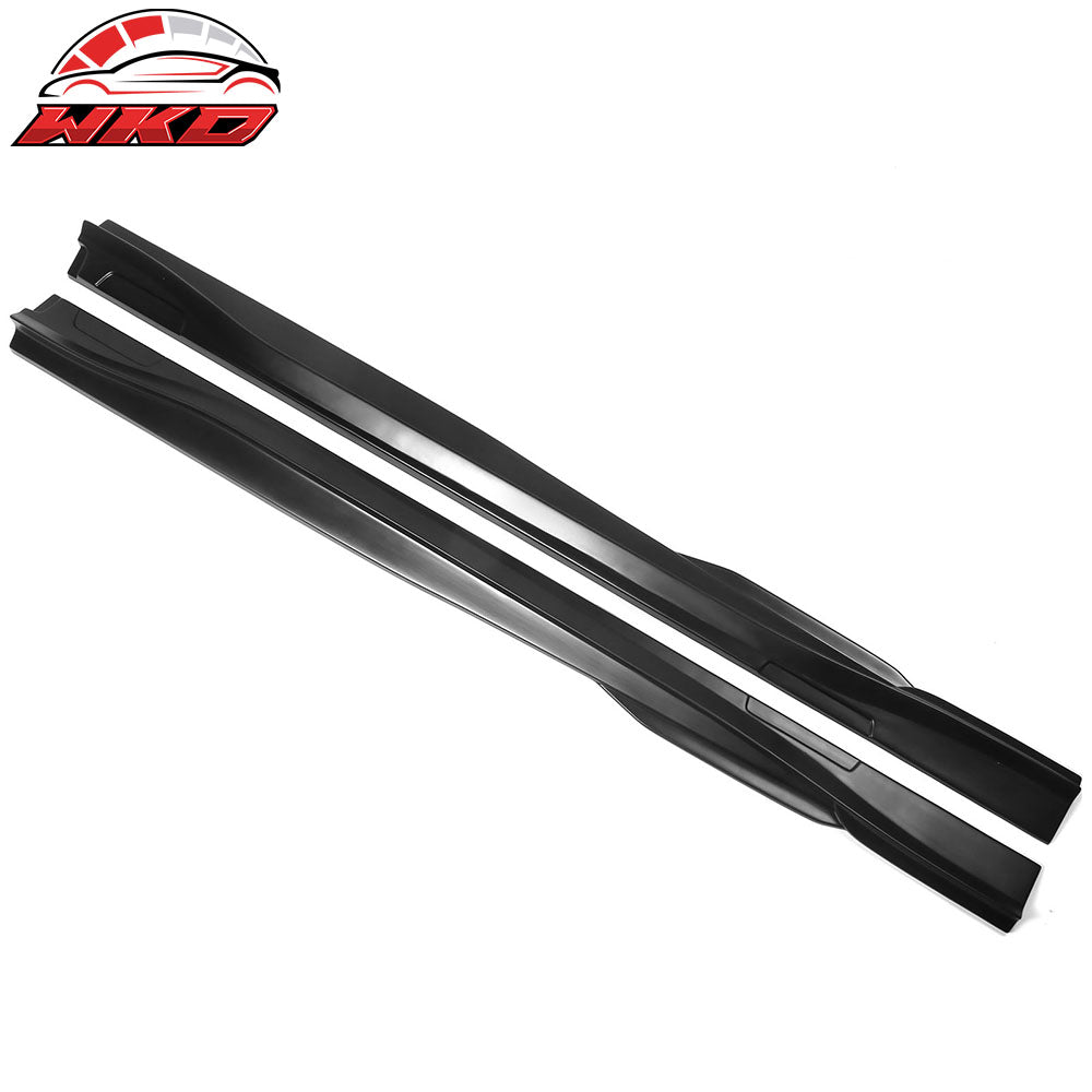 Fits 21-24 Ford Mustang Mach-E Matte Black Side Skirts Extension Rocker Panel PP