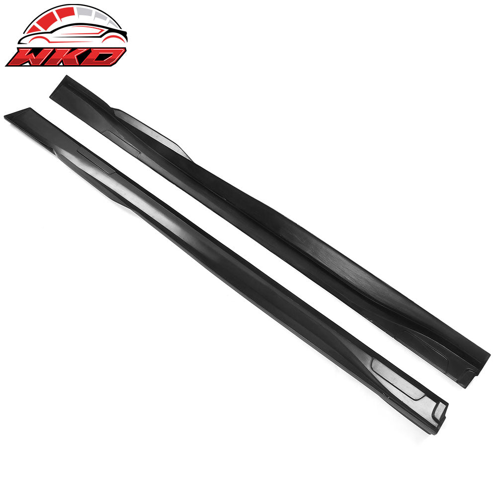 Fits 21-24 Ford Mustang Mach-E Matte Black Side Skirts Extension Rocker Panel PP