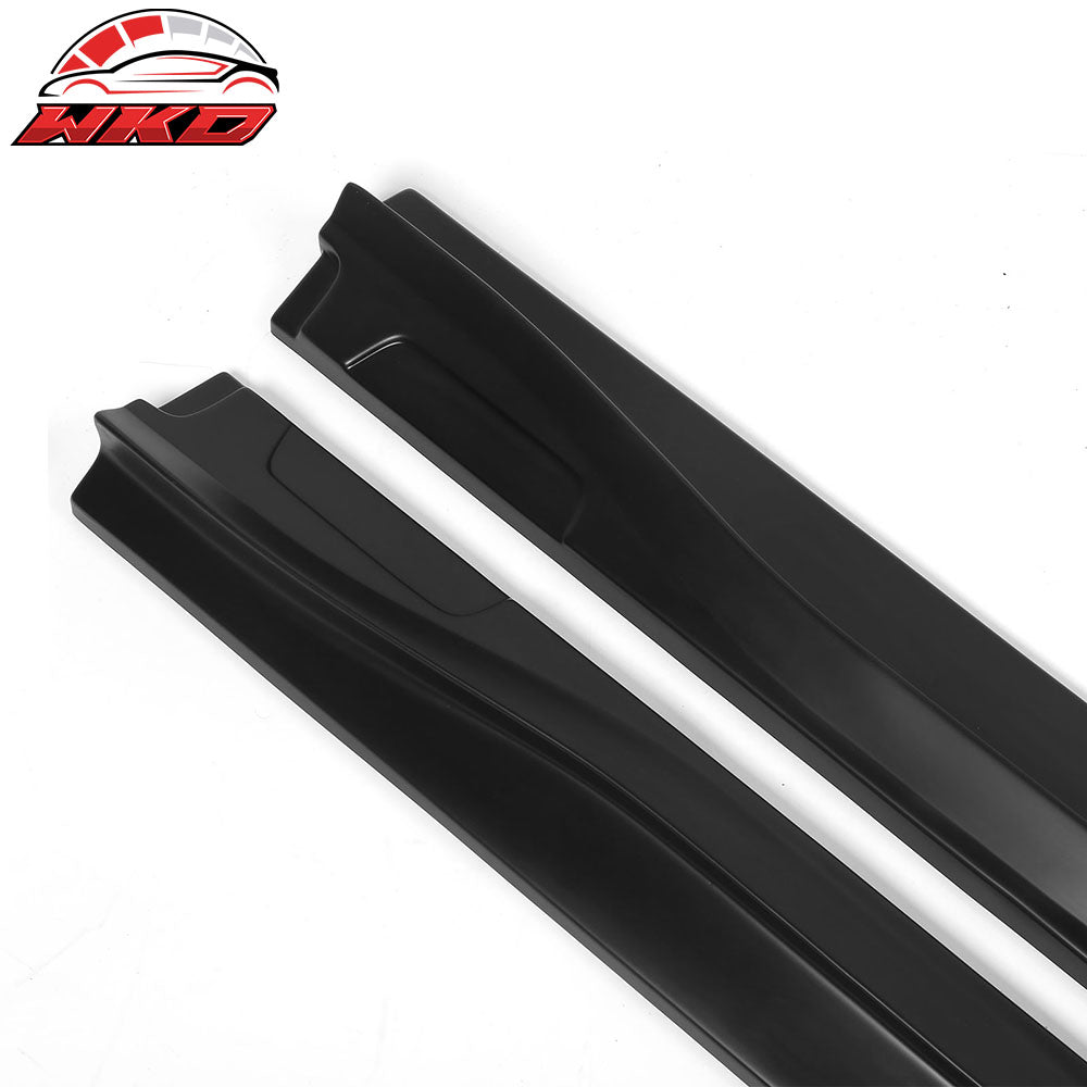 Fits 21-24 Ford Mustang Mach-E Matte Black Side Skirts Extension Rocker Panel PP