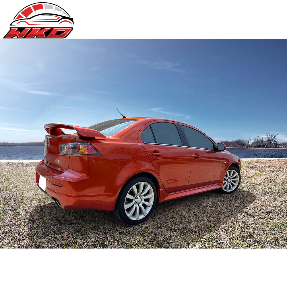 Fits 08-17 Mitsubishi Lancer OE Factory Style Side Skirts Extension Rocker Panel