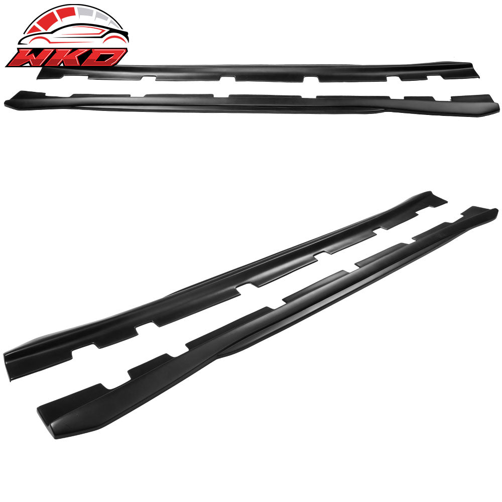 Fits 11-23 Dodge Charger PP 2PCS Side Skirts Extension Rocker Panels Matte Black