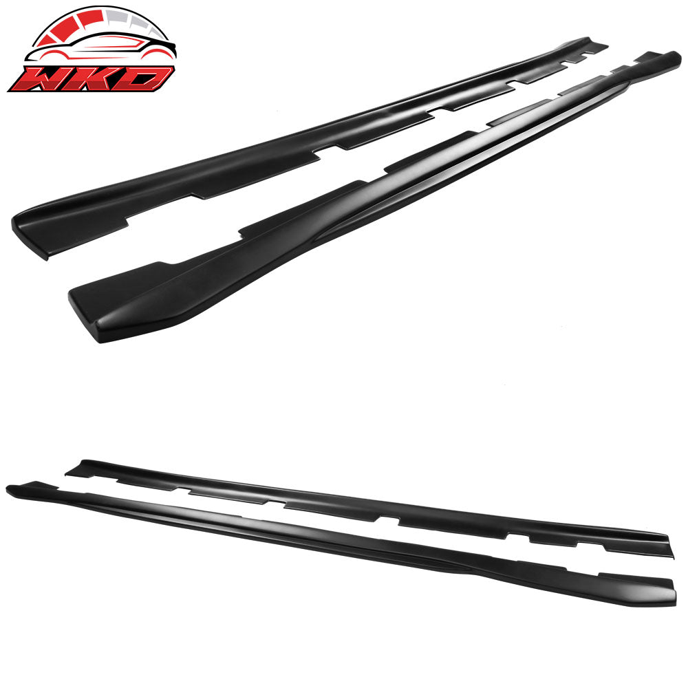 Fits 11-23 Dodge Charger PP 2PCS Side Skirts Extension Rocker Panels Matte Black