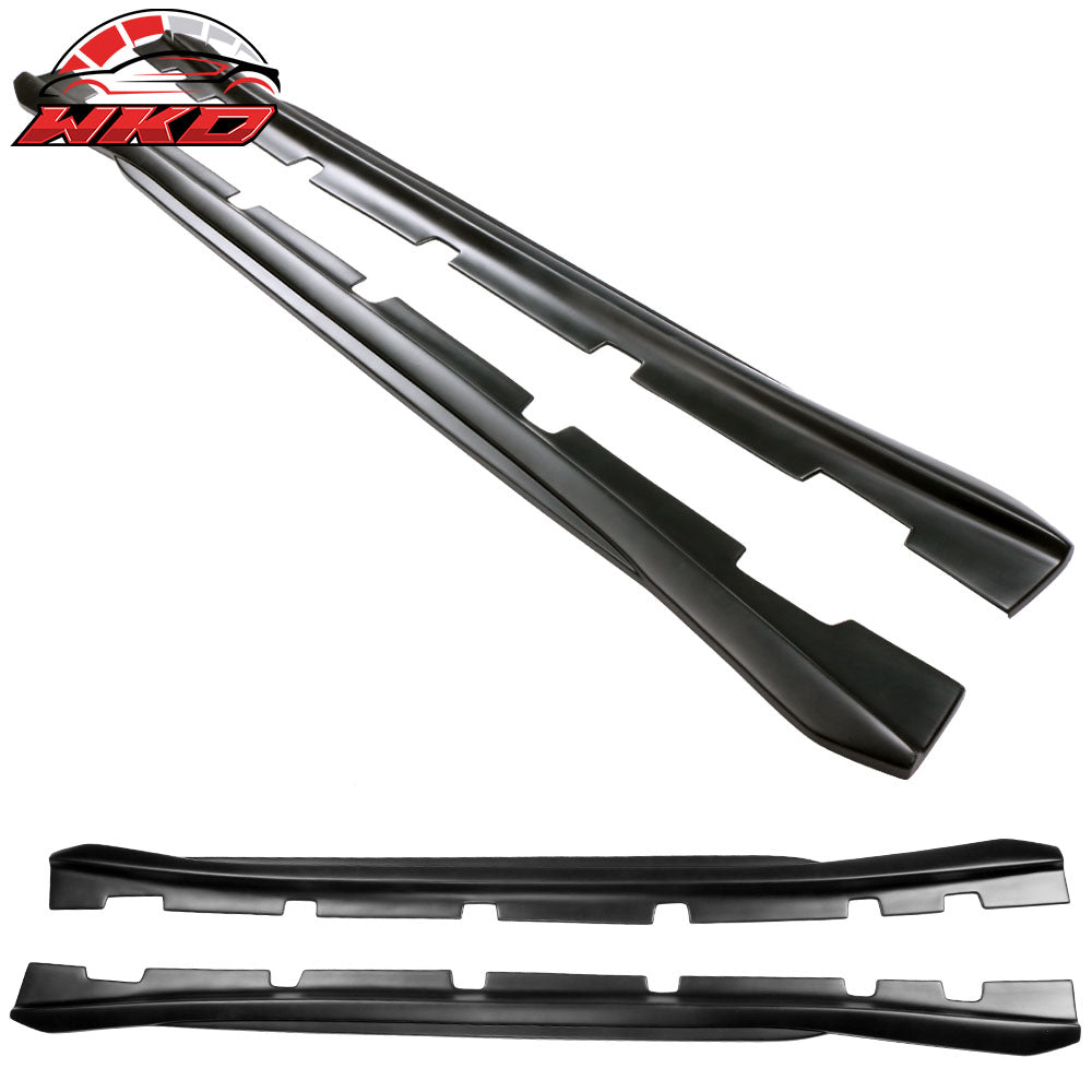 Fits 11-23 Dodge Charger PP 2PCS Side Skirts Extension Rocker Panels Matte Black