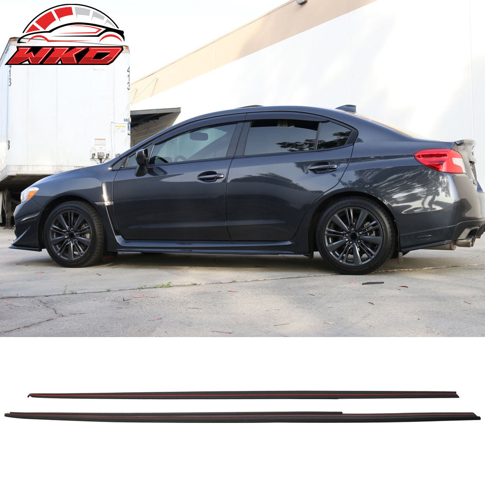 Fits 15-21 Subaru WRX & STI MP Style 2PCS Side Skirts Extension Rocker Pannel