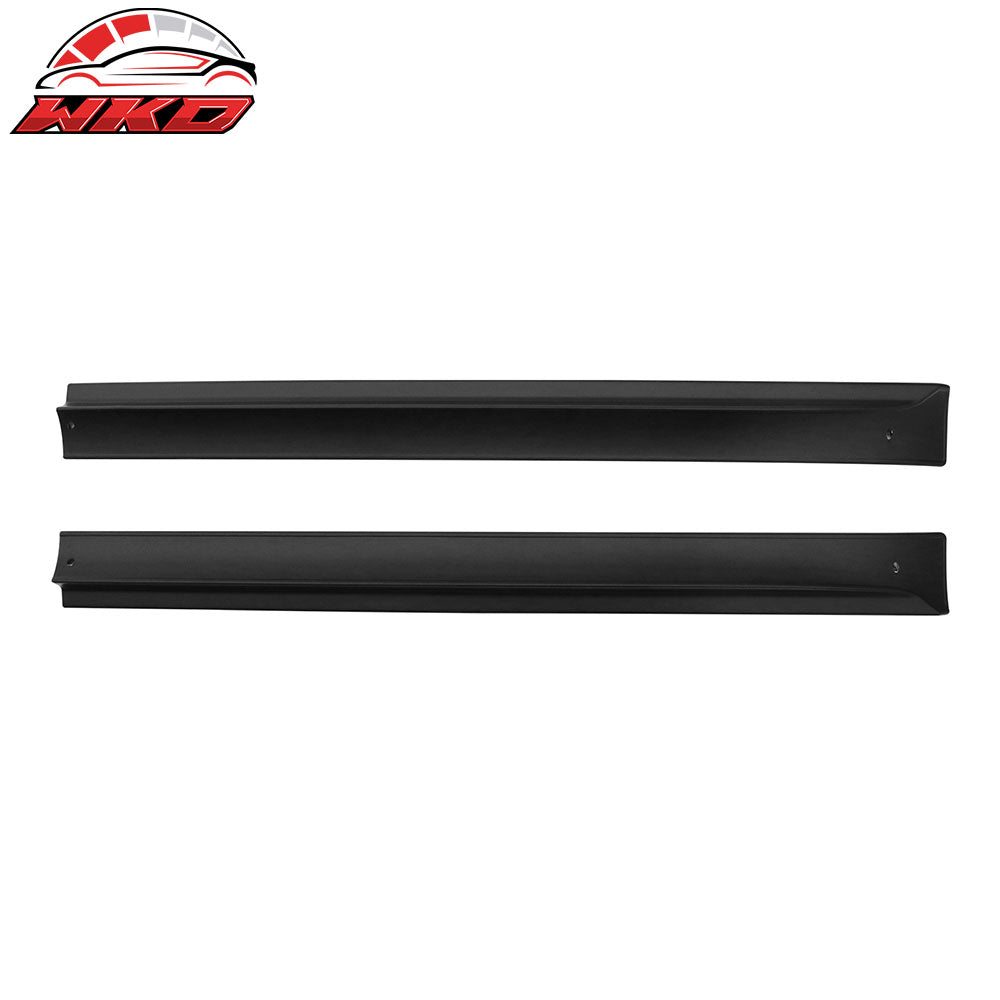 Fits 20-24 Tesla Model Y V2 Style Matte Black Side Skirts Diffuser Splitter ABS