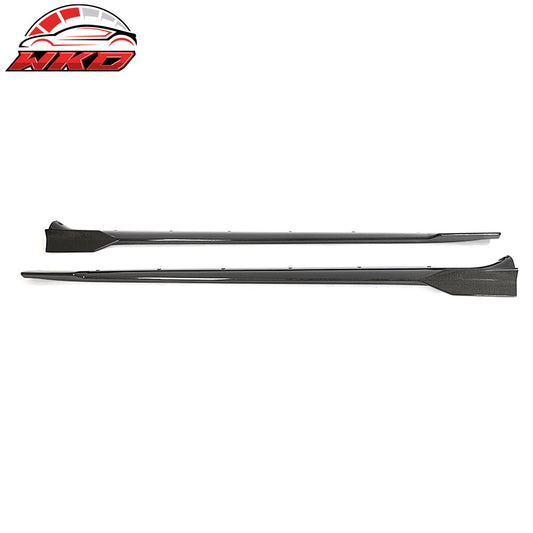 For 21-25 Tesla Model S Carbon Fiber Side Skirts Extension Splitter Rocker Panel | Wholesale