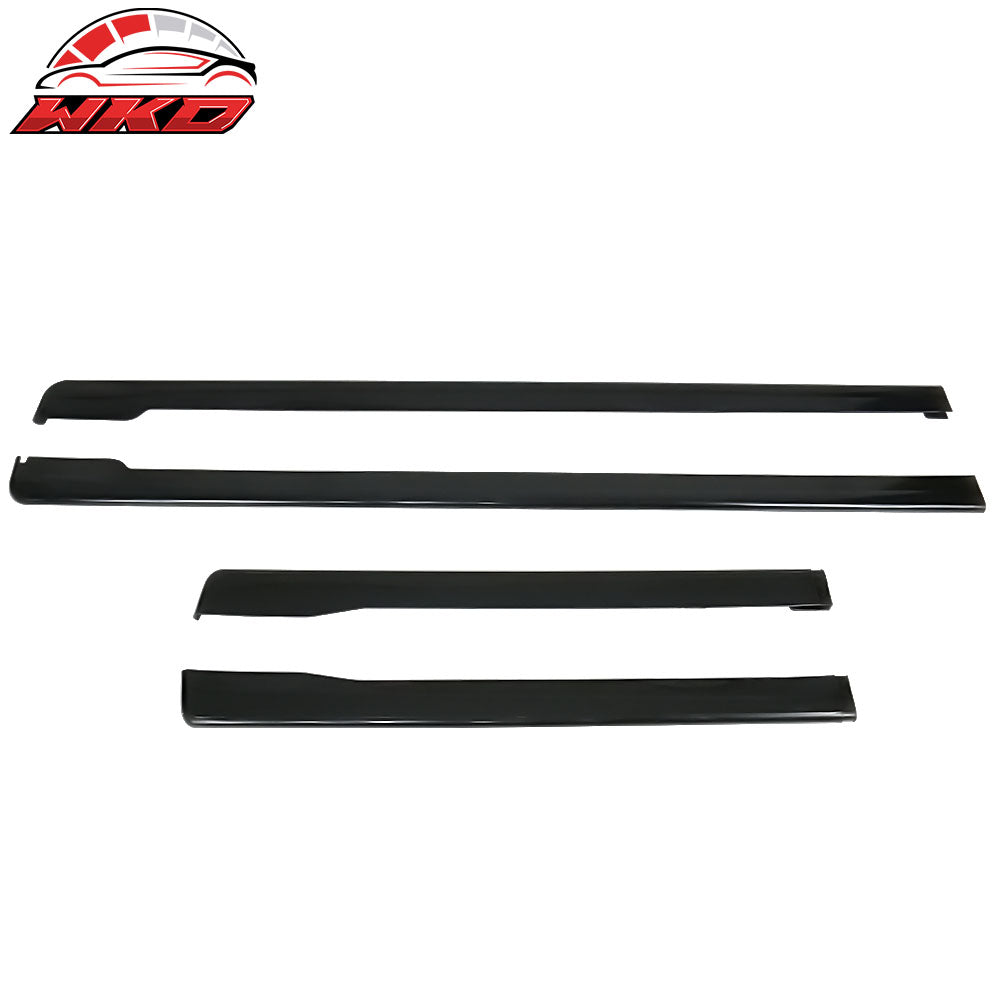 Fits 15-21 Subaru WRX STI Side Skirts Extension Splitter Rocker Panel Kit PP 2PC