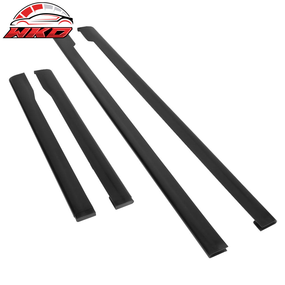 Fits 15-21 Subaru WRX STI Side Skirts Extension Splitter Rocker Panel Kit PP 2PC