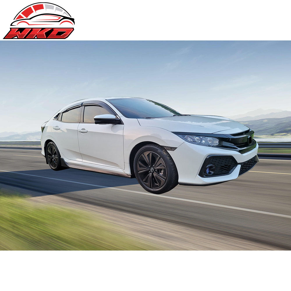 Fits 16-21 Honda Civic Sedan Type-R Style 2PCS Side Skirts Extension Splitter PP
