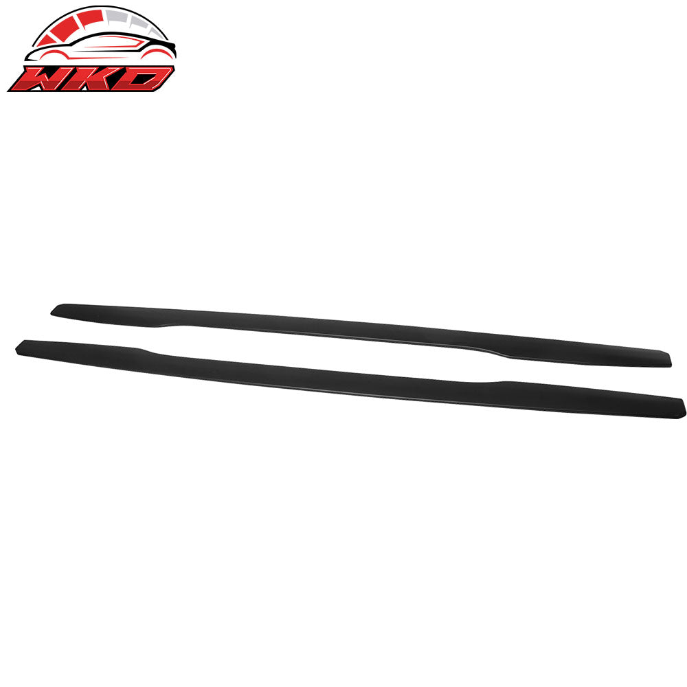 Fits 11-16 BMW F10 5 Series IKON Style 2PC Side Skirt Extension Rocker Panel ABS